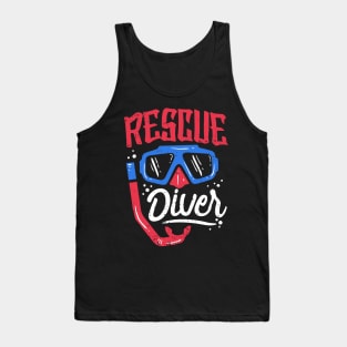 RESCUE DIVER: Rescue Diver Scuba Diving Gift Tank Top